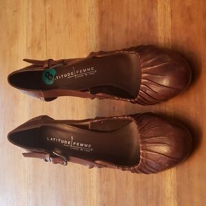 Latitude Femme Heels (size 39) leather upper & sole